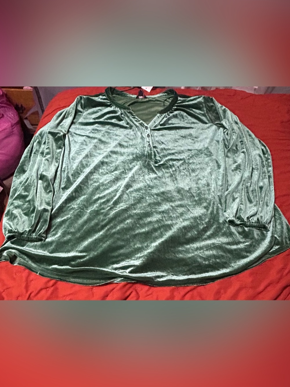 Plus size velvety top 3X